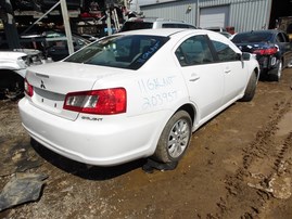 2011 MITSUBISHI GALANT 4DOOR FE WHITE 2.4 AT 203957